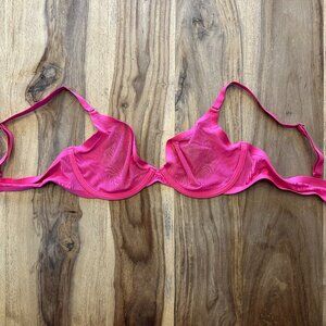 Hot Pink Sheer Bra